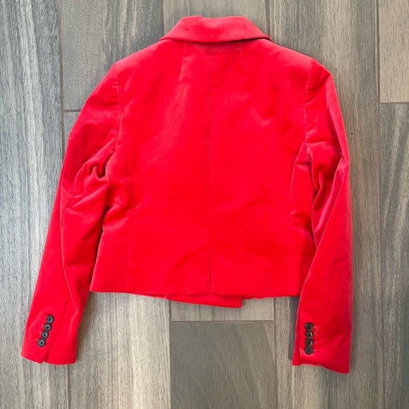 J.Crew Red Velvet Blazer - Picture 5 of 11